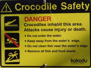 Crocodile safety: love the last picture...