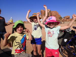 The sunsmart kids of the Ellem family who donated generously and were generally enthusiastic about everything. Woo hoo!