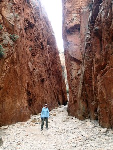 Posing in Standley Chasm, Western McDonnell's