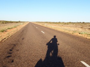 On the road to Uluru